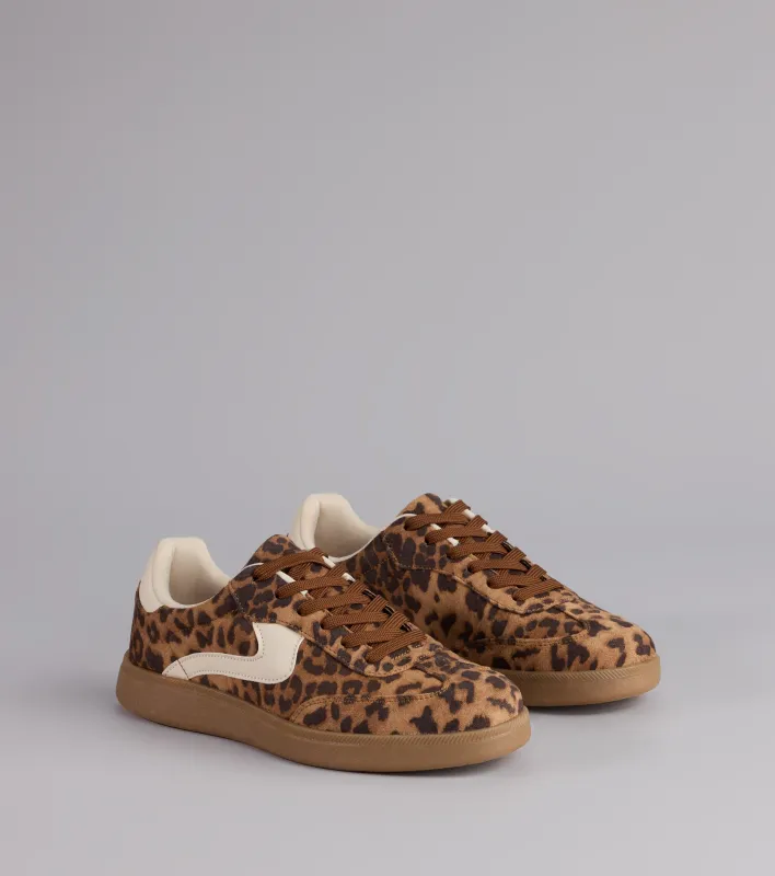 Wild Stride Suede Leopard Sneakers sold by Windsor