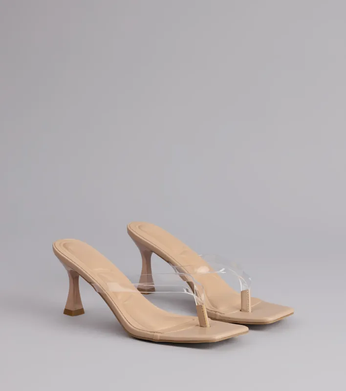 Strut And Stun Thong Mules sold by Windsor