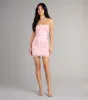 Blush Bloom Floral Sequin Mini Dress sold by Windsor