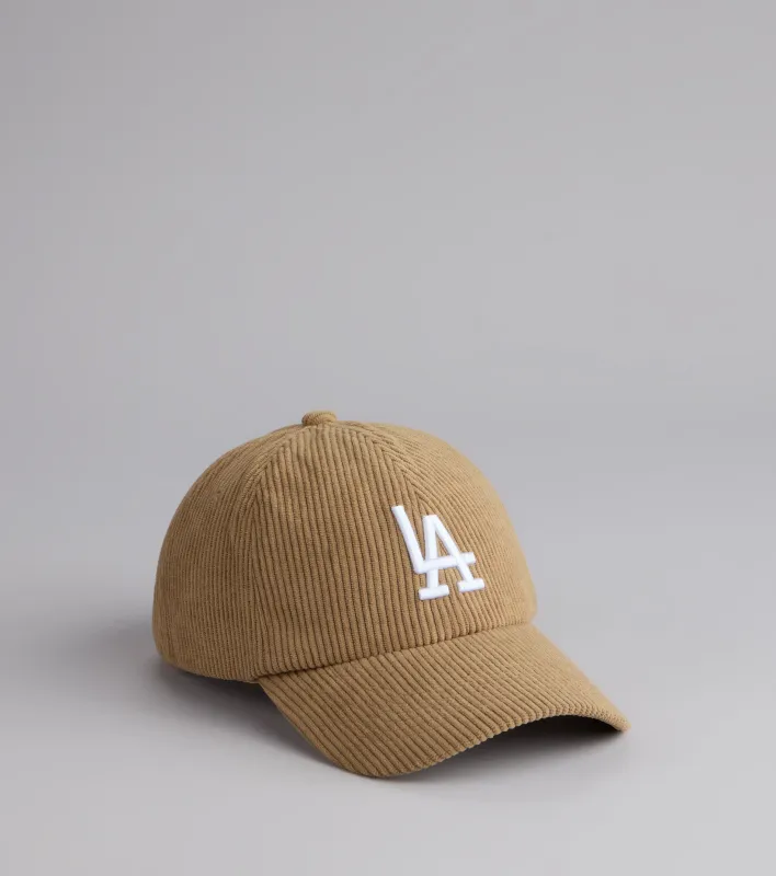 West Coast Vibes LA Corduroy Baseball Cap sold by Windsor