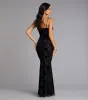 Midnight Garden Floral Velvet Burnout Maxi Dress sold by Windsor