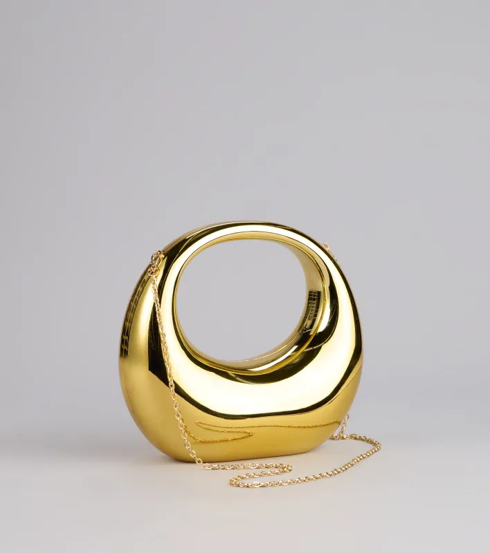 Structured Shine Metallic Bag sold by Windsor