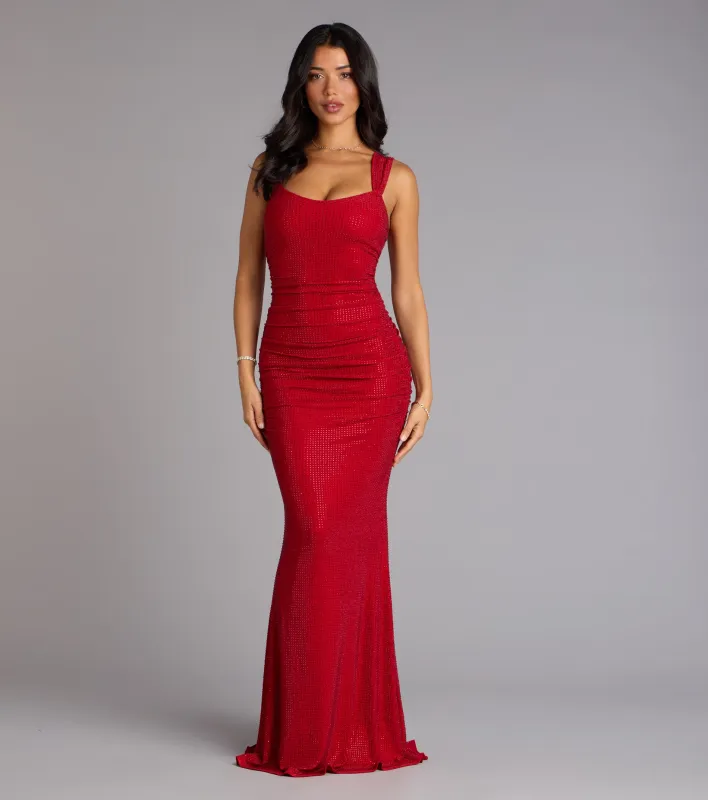 Kaylie Rhinestone Mermaid Formal Dress sold by Windsor