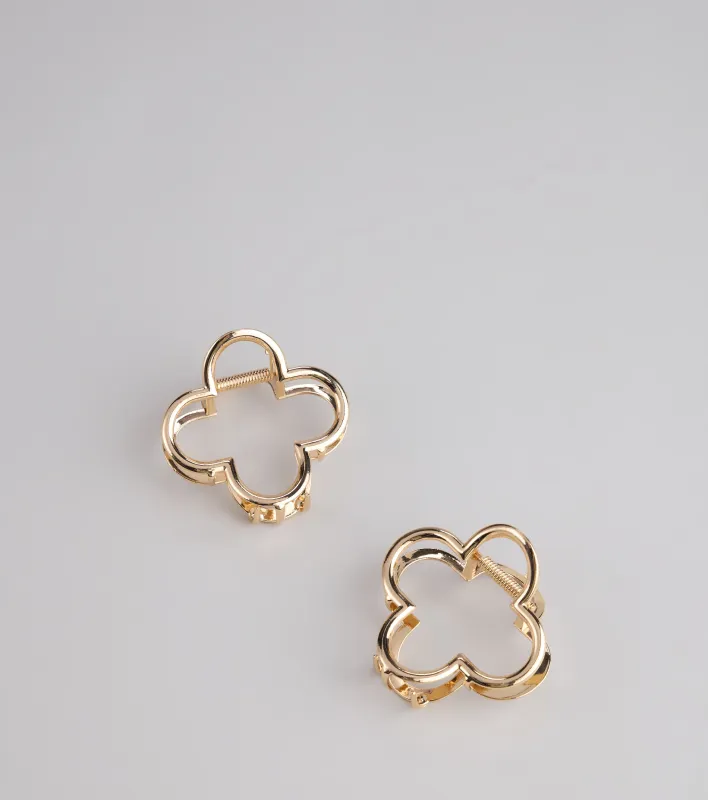 Sleek Chic Clover Claw Clip Set sold by Windsor