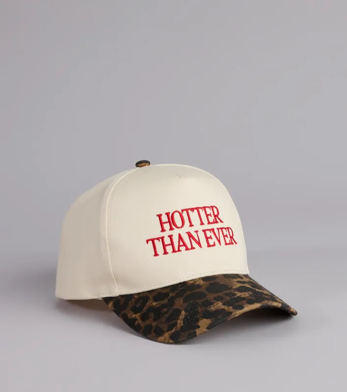 Hotter Than Ever Leopard Baseball Cap sold by Windsor