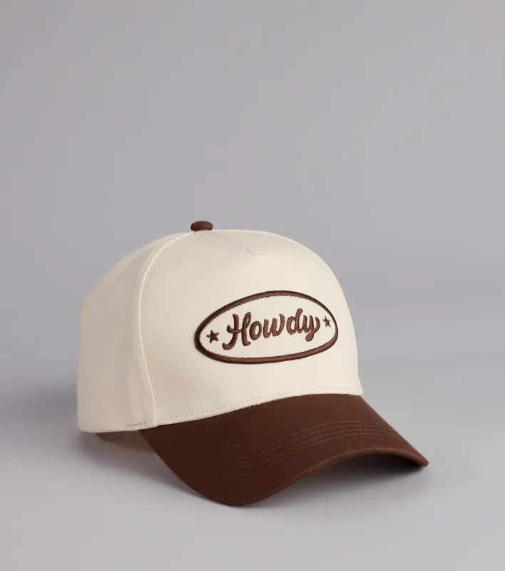 Howdy Two-Tone Baseball Cap sold by Windsor