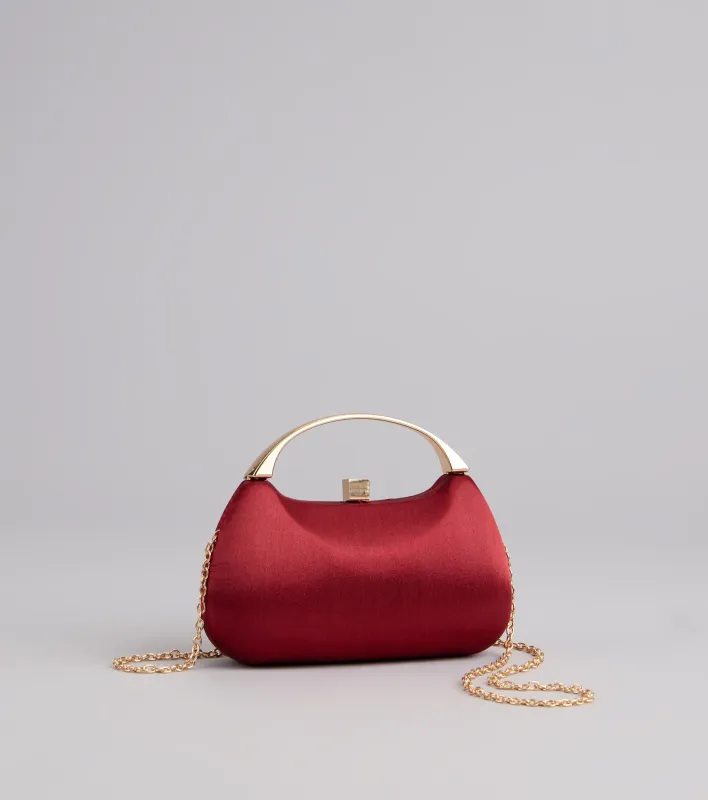 Evening Glow Satin Clutch Bag sold by Windsor