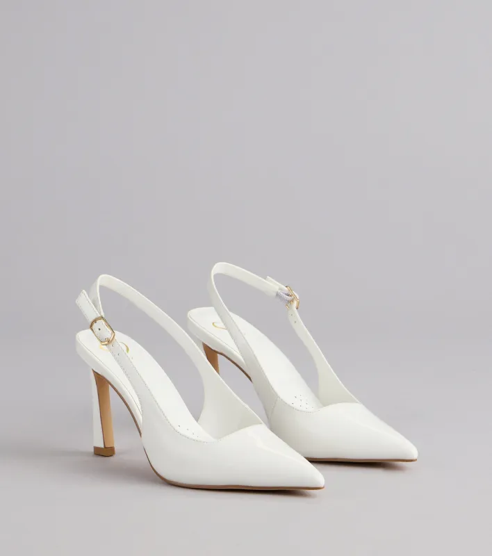 Polished And Powerful Slingback Stiletto Heels sold by Windsor