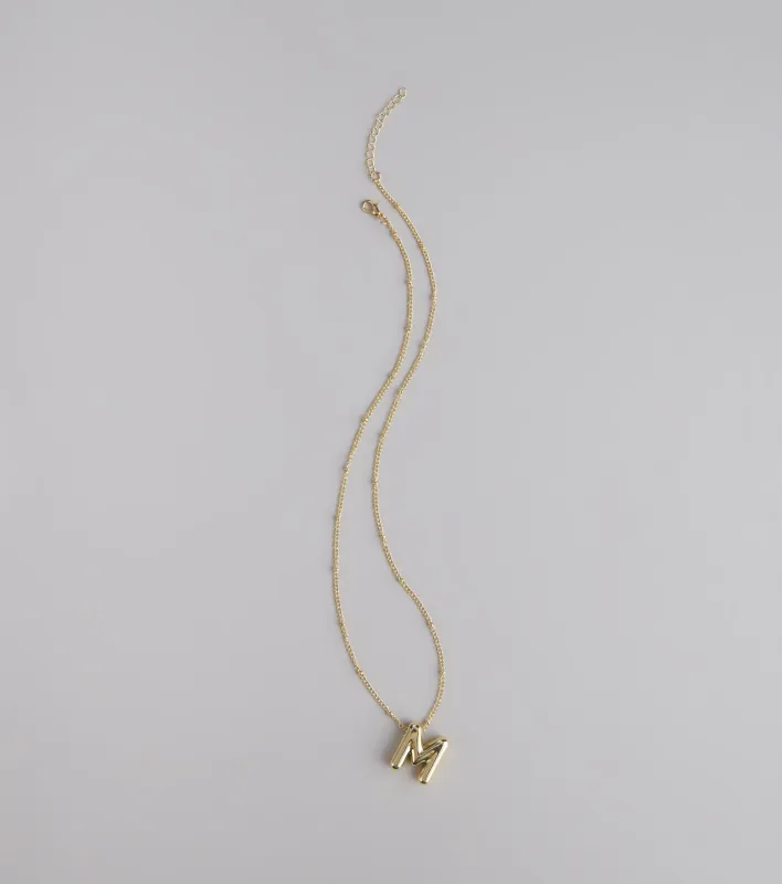 Say It Bold Bubble Letter Charm Necklace sold by Windsor