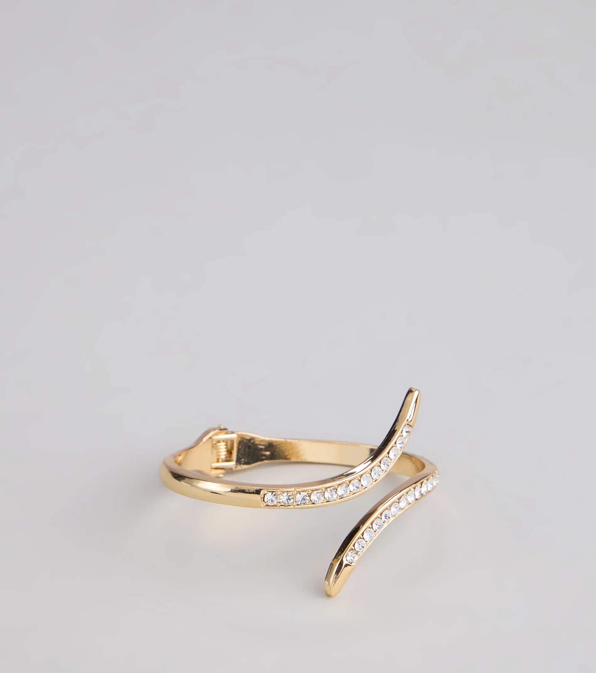 Wrapped In Shine Rhinestone Cuff Bracelet sold by Windsor