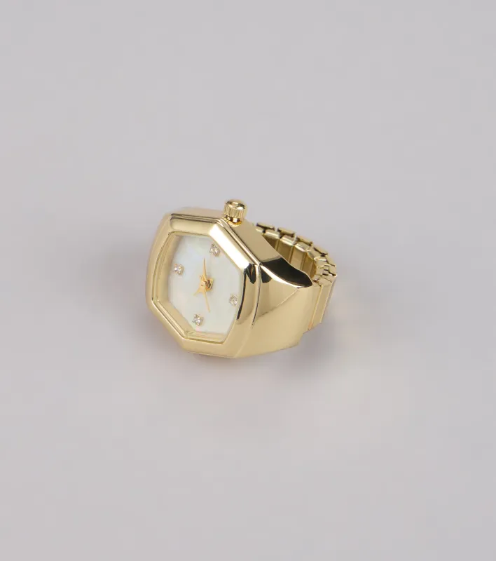 Cosmic Hour Hexagon Watch Ring sold by Windsor