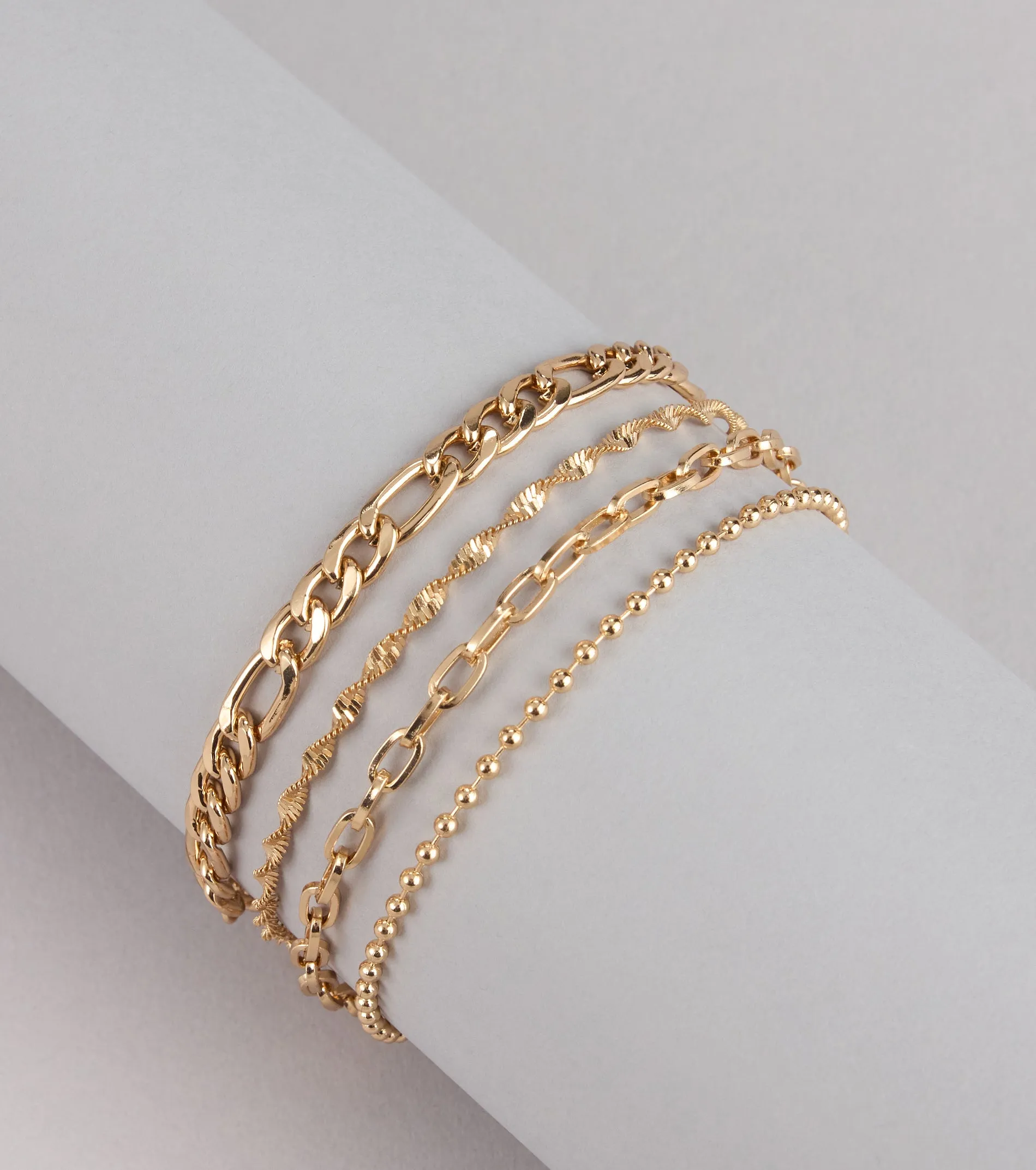 Layer It On Multi-Chain Bracelet Set sold by Windsor