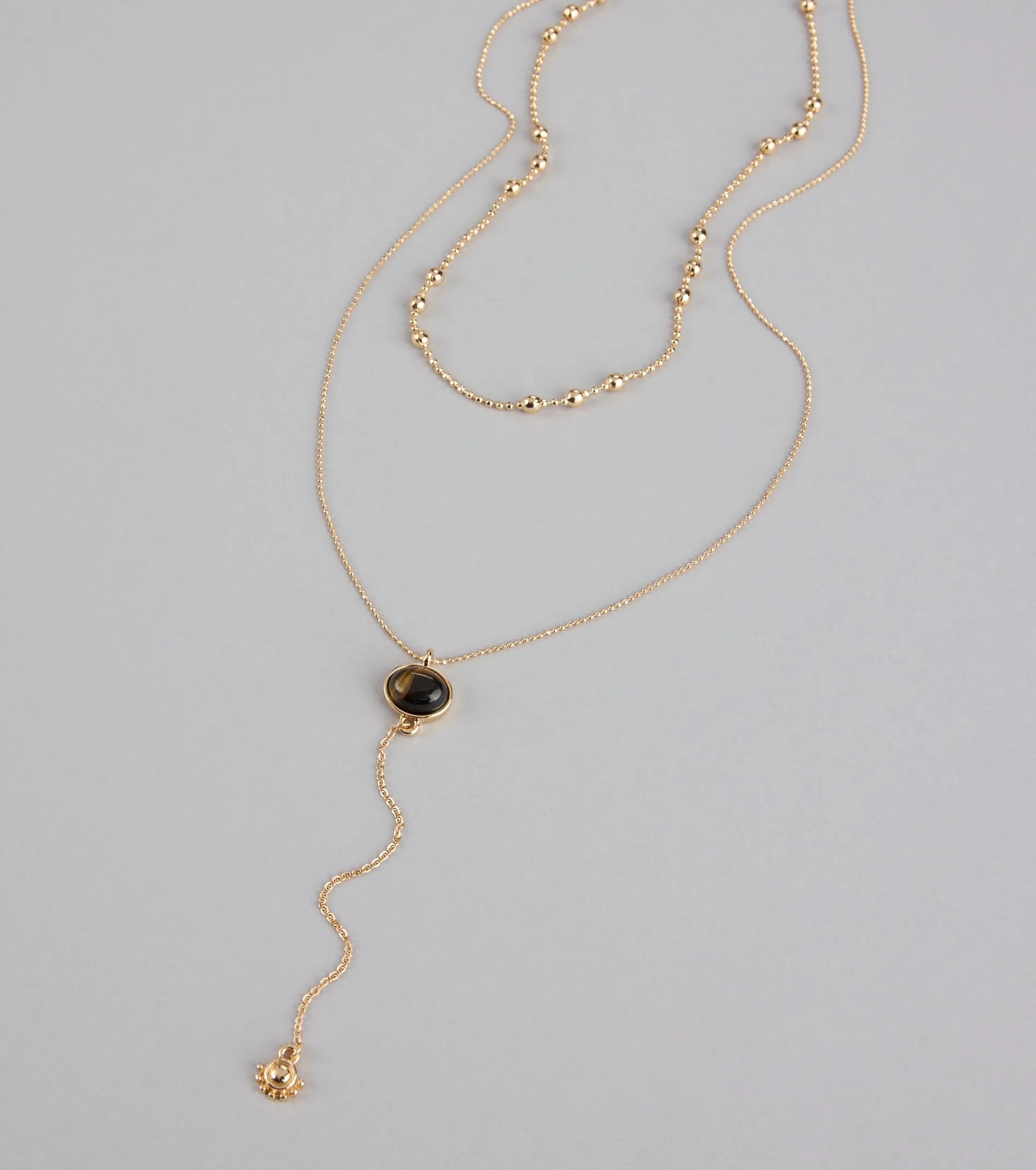 Effortlessly Elevated Layered Lariat Necklace sold by Windsor product image thumbnail 2