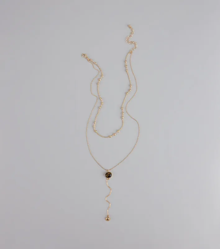 Effortlessly Elevated Layered Lariat Necklace sold by Windsor