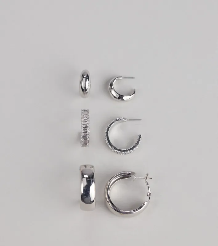 Everyday Edit Hoop Earrings Pack sold by Windsor