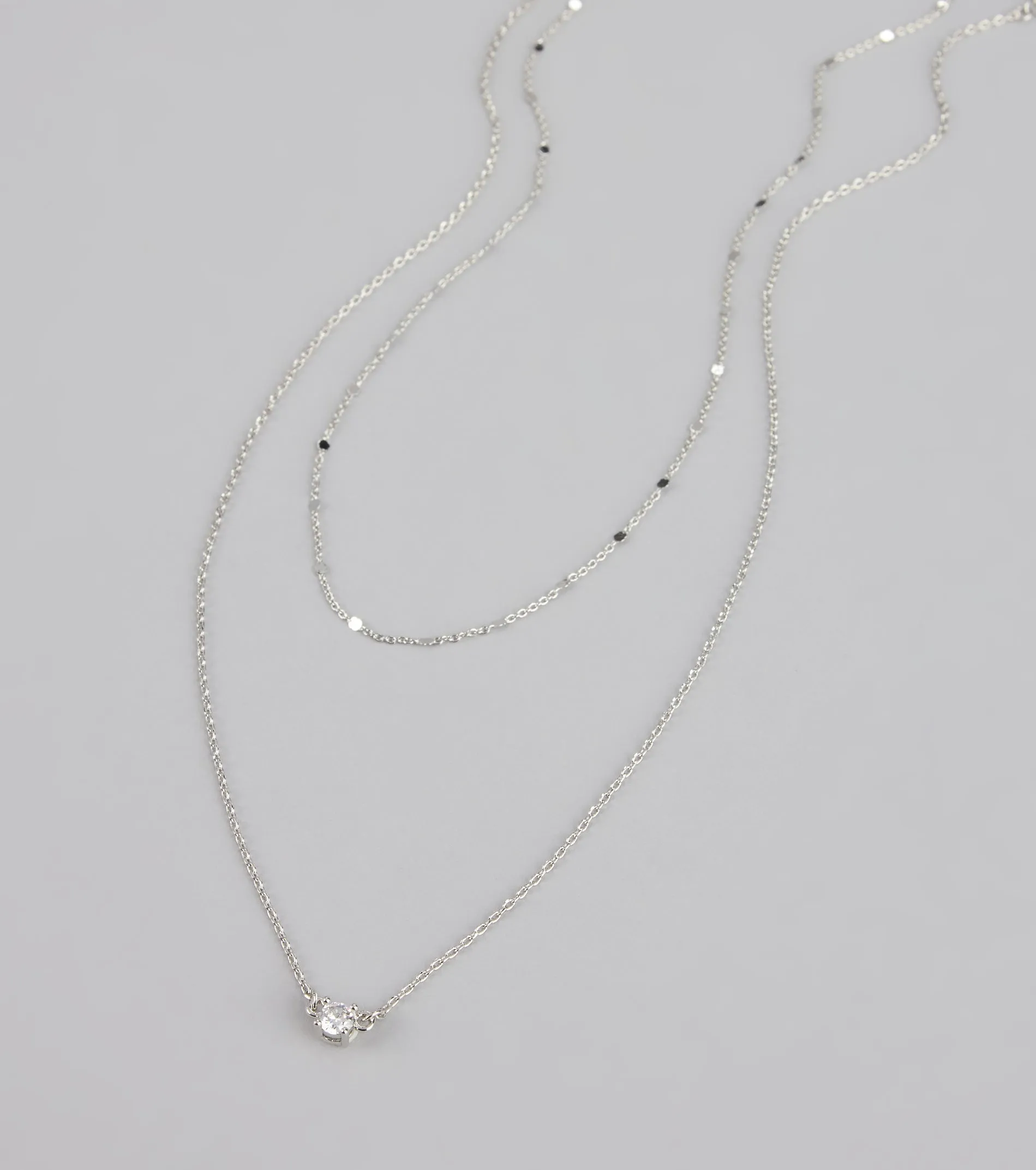 Effortless Shine Cubic Zirconia Layered Necklace Set sold by Windsor product image thumbnail 2