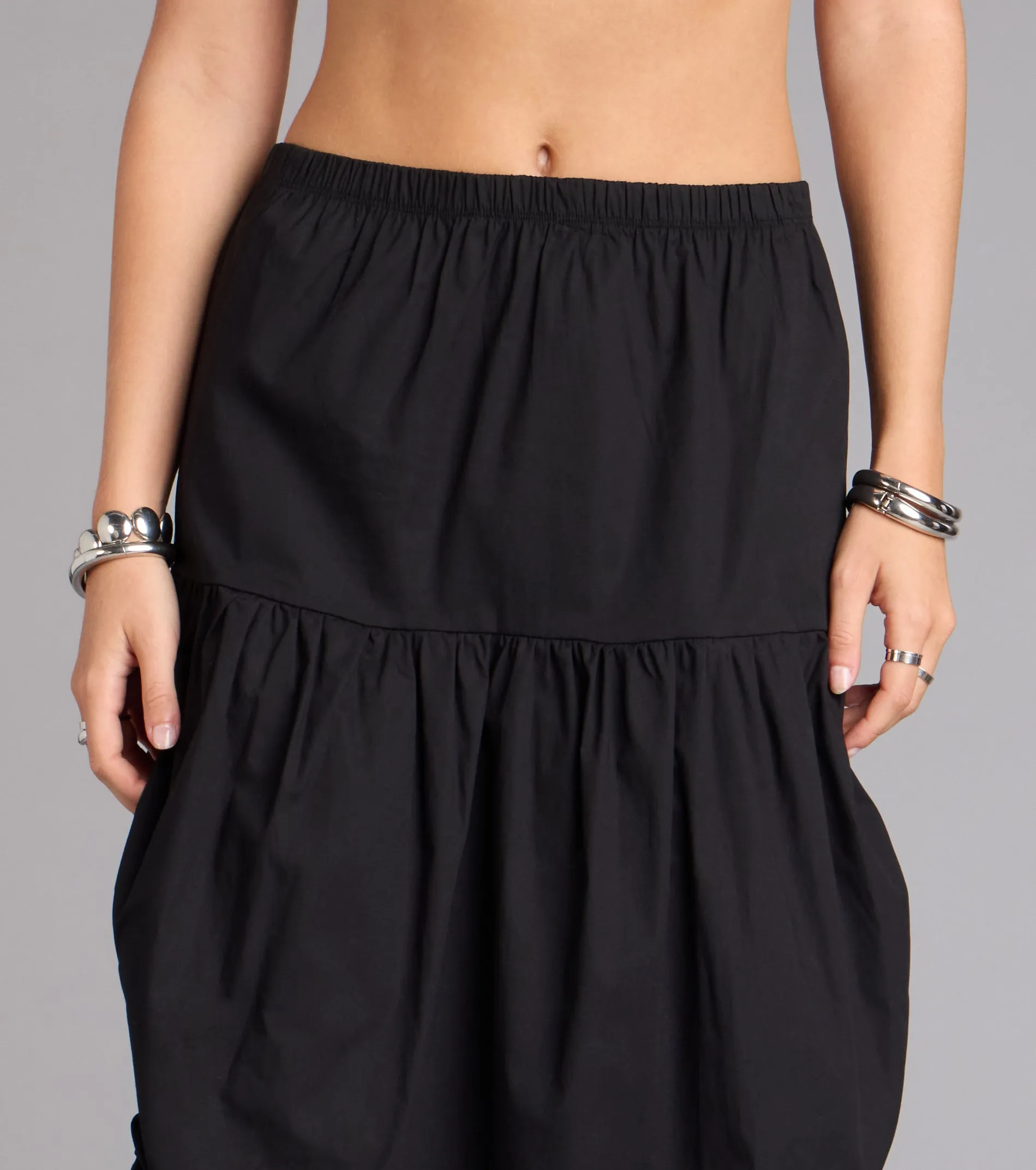 Sweet Stroll Ruched Midi Skirt sold by Windsor product image thumbnail 3