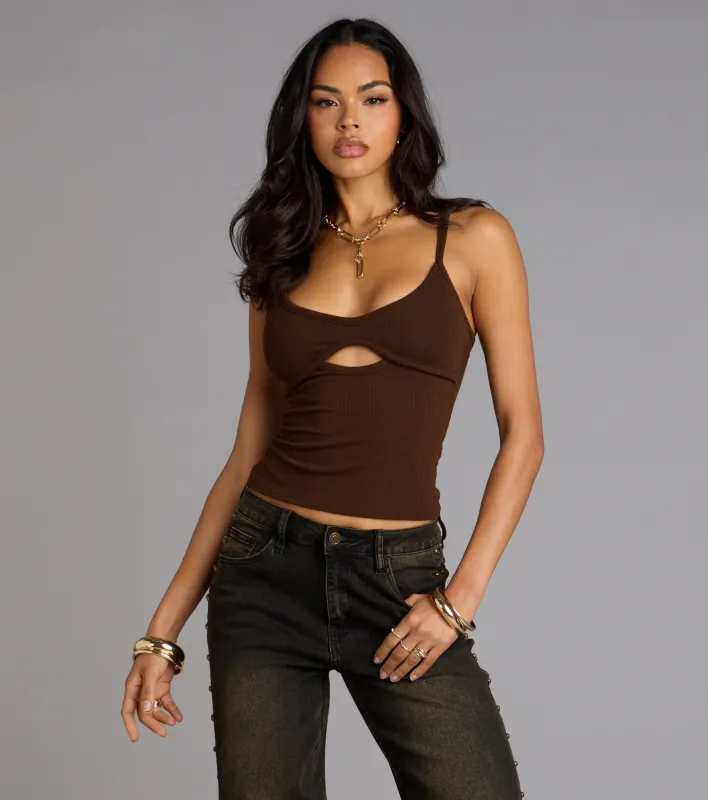 Peekaboo Moment Crop Top sold by Windsor