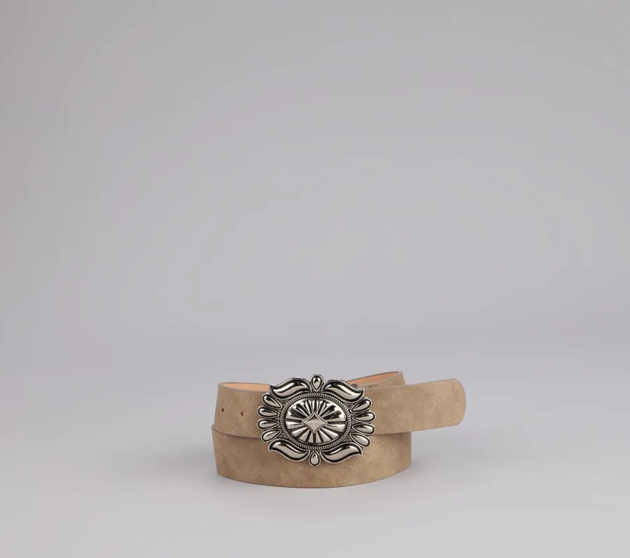 Trail Chic Faux Leather Belt sold by Windsor