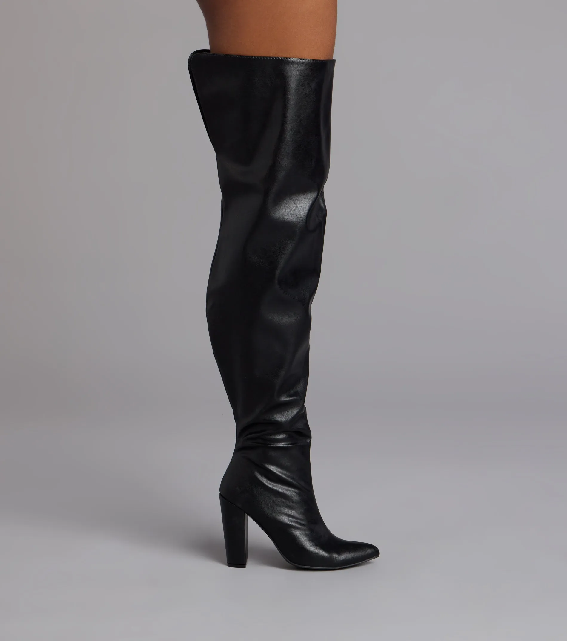 Boss Moves Over-The-Knee Block Heel Boots sold by Windsor product image thumbnail 3