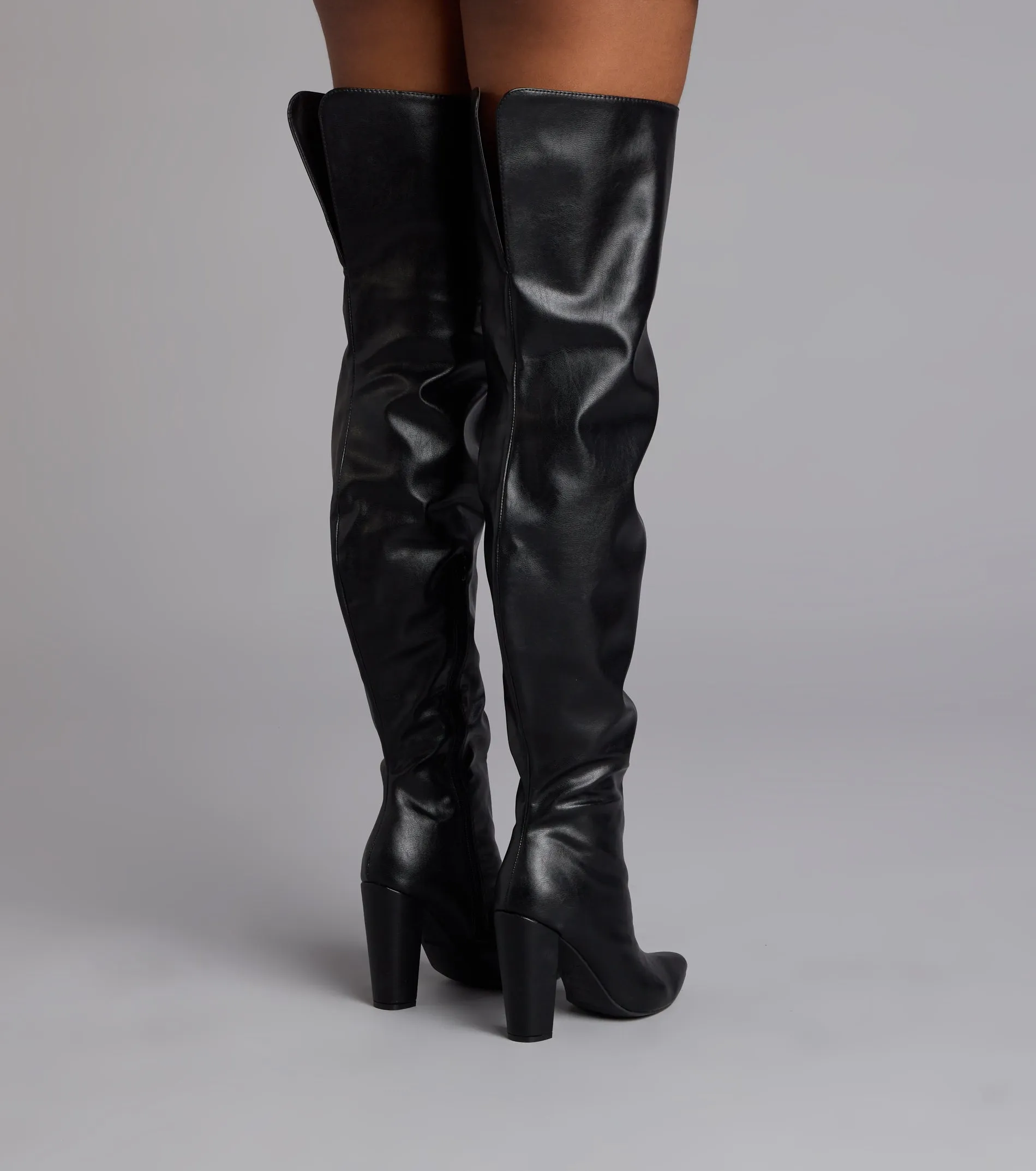 Boss Moves Over-The-Knee Block Heel Boots sold by Windsor product image thumbnail 4