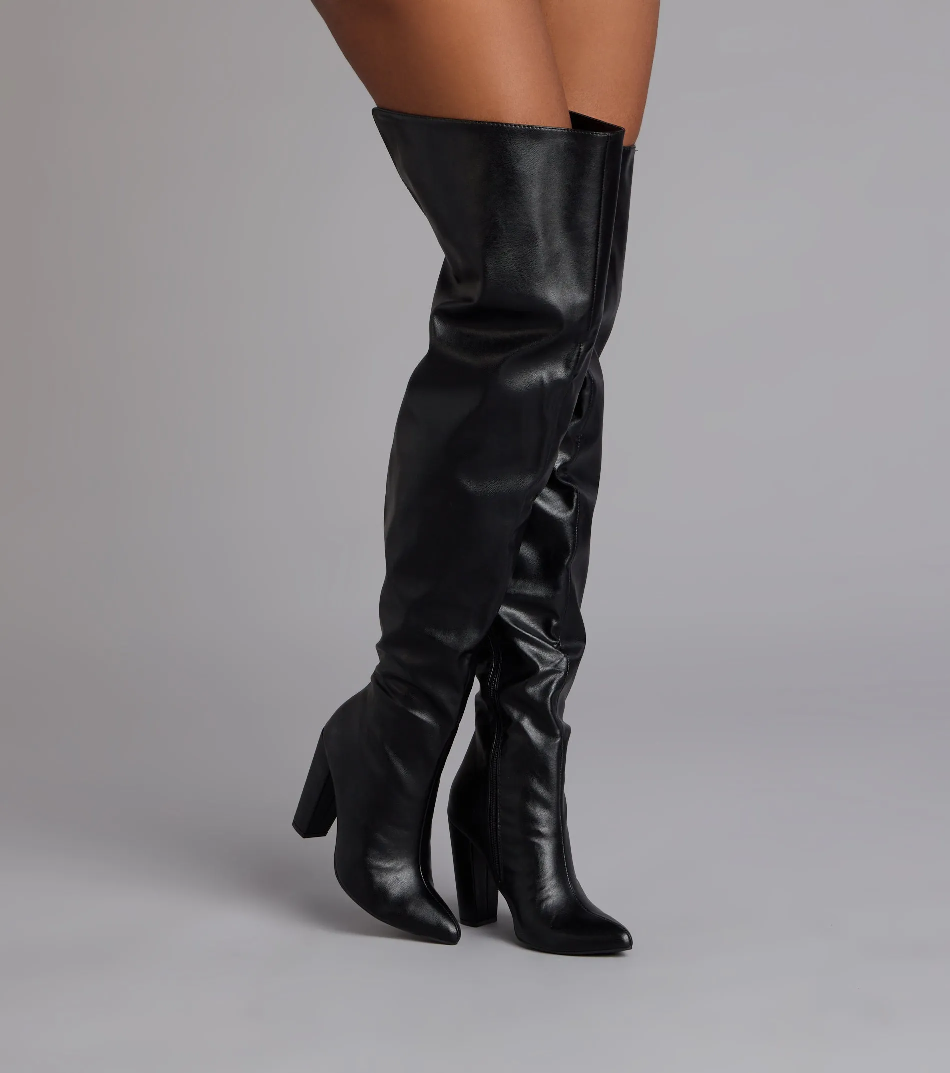 Boss Moves Over-The-Knee Block Heel Boots sold by Windsor