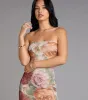 Bloom Season Floral Mesh Maxi Tube Dress sold by Windsor