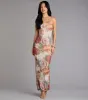Bloom Season Floral Mesh Maxi Tube Dress sold by Windsor