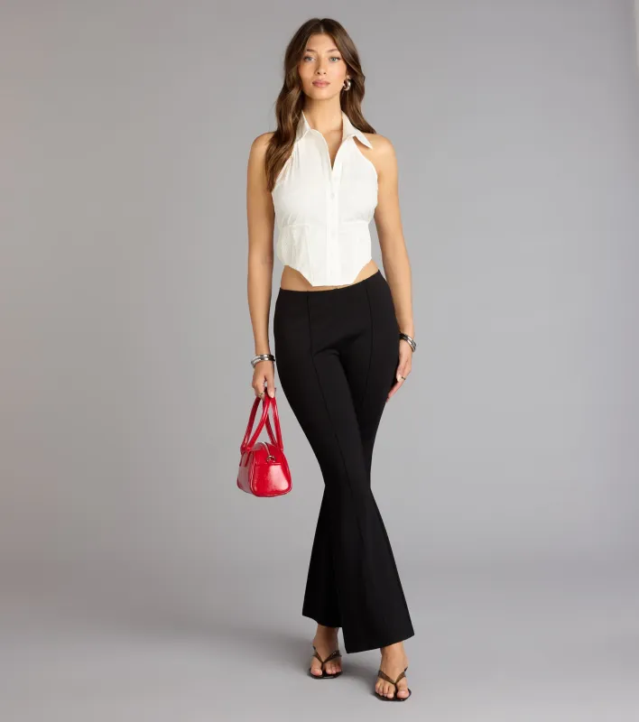 Your Strut Starts Here Ponte Flare Pants sold by Windsor
