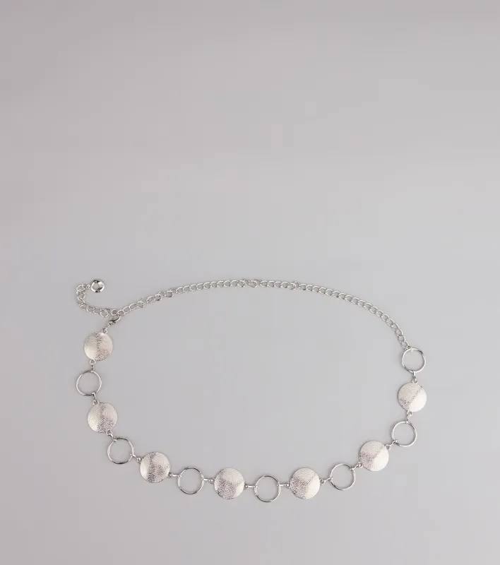 Looped In Luxe Disc Chain Belt sold by Windsor