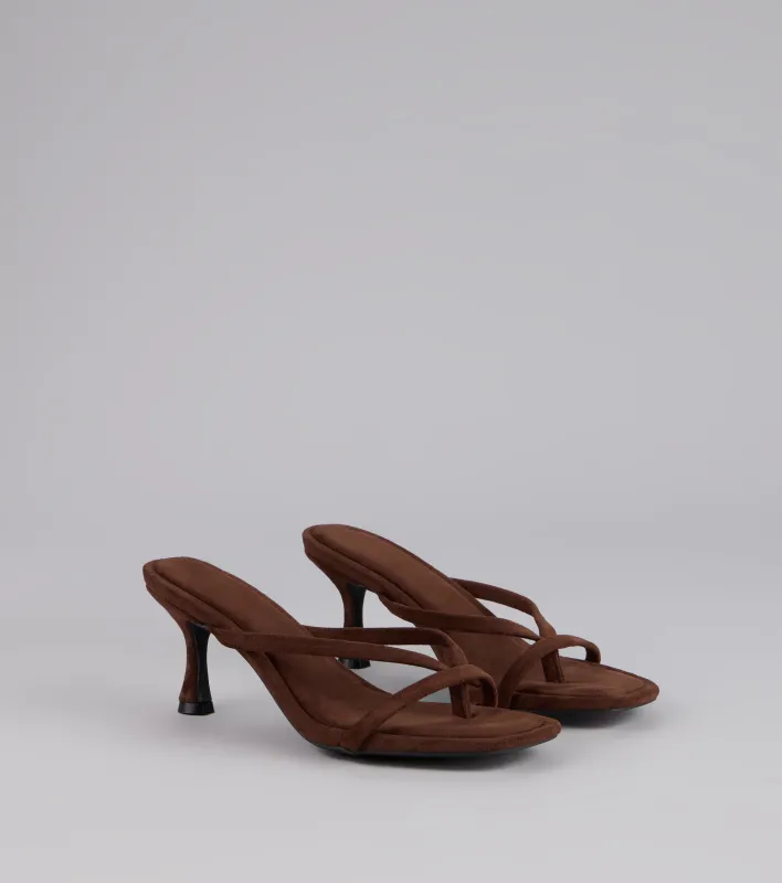 Minimal Mood Faux Suede Kitten Heels sold by Windsor