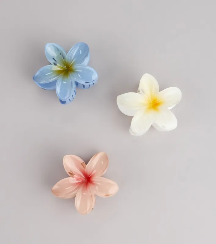 Beachy Blossom Three-Pack Hair Clip Set sold by Windsor