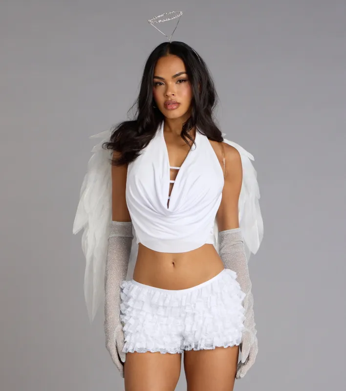 Sultry Sweet Cowl Neck Crop Top sold by Windsor