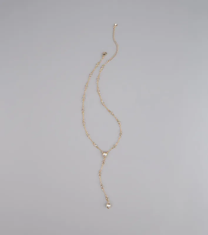 Dainty Glow Rhinestone Necklace sold by Windsor