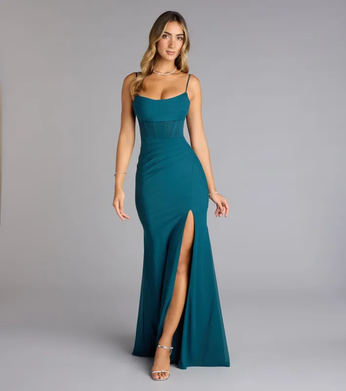 Marabella Mesh Corset Mermaid Formal Dress sold by Windsor