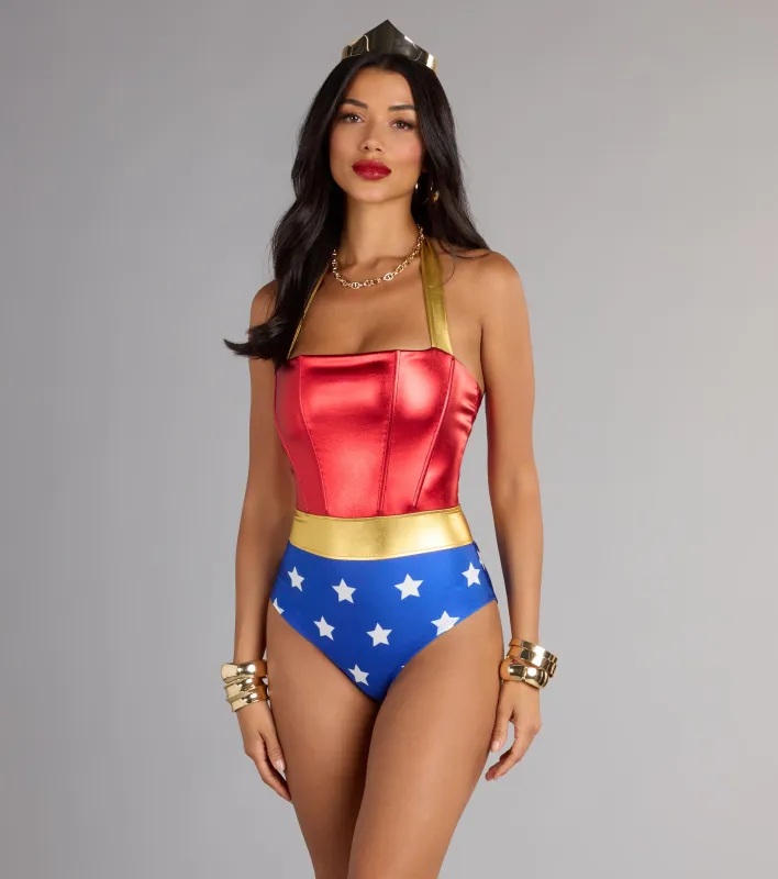 Lady Justice Halter Bodysuit sold by Windsor