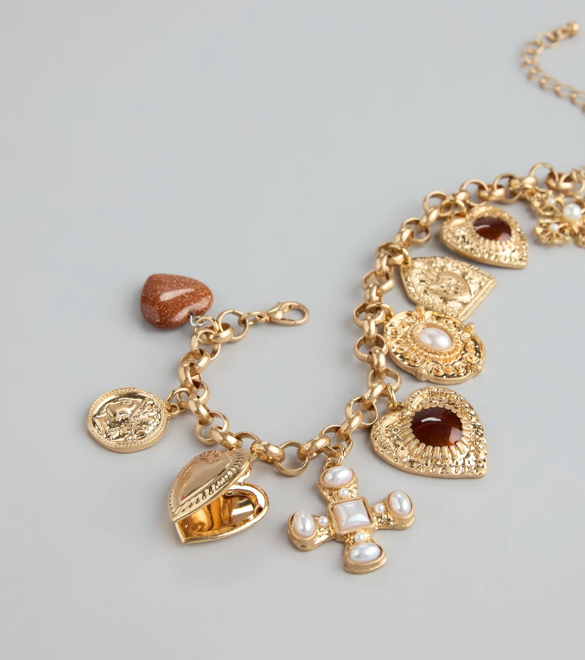 Locked In Charm Chain Bracelet sold by Windsor product image thumbnail 2