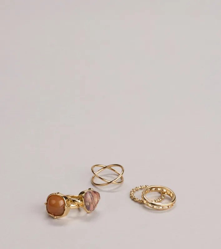 All In The Mix Stone Ring Set sold by Windsor