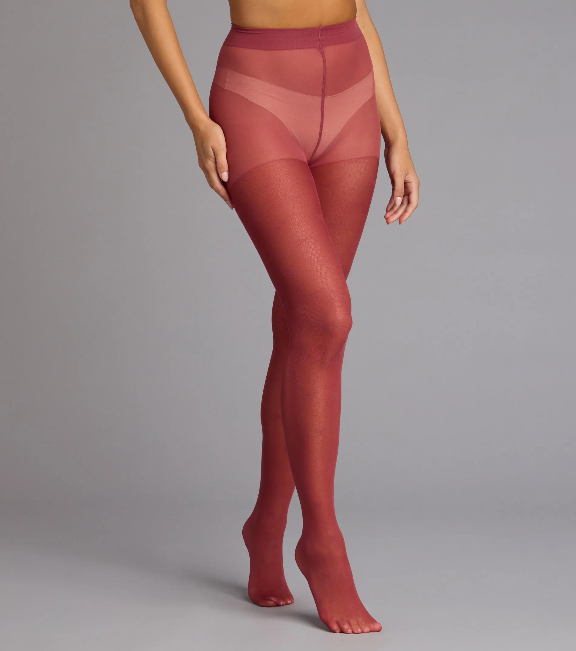 Sweet Detail Jacquard Bow Tights sold by Windsor