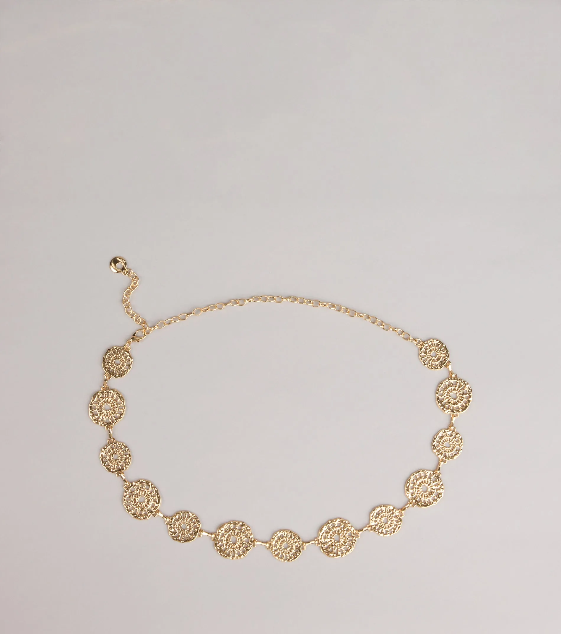 Linked in Shine Disc Chain Belt sold by Windsor