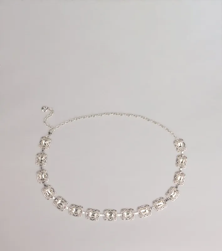 Gem Glow Etched Chain Belt sold by Windsor