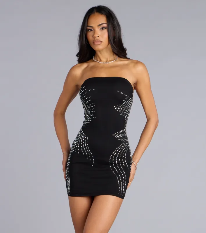 Shine Curve Tube Mini Dress sold by Windsor