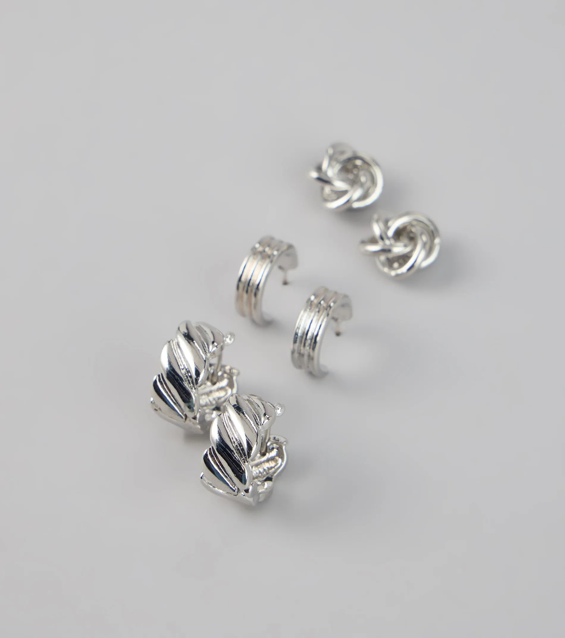 Three Times the Shine Hoop Earring Set sold by Windsor product image thumbnail 2