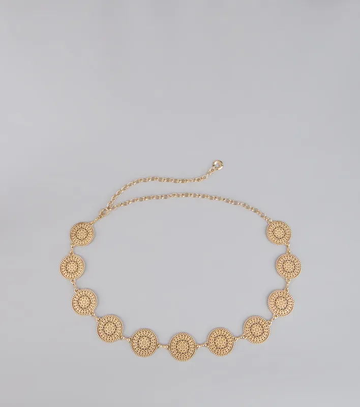 Linked in Luxe Filigree Chain Belt sold by Windsor