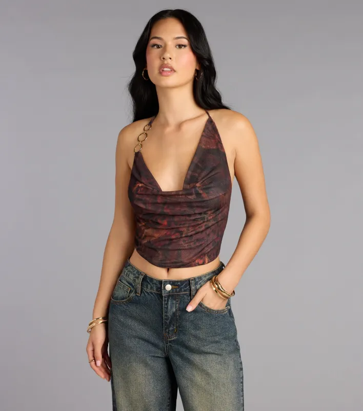 Hot Streak Leopard Crop Top sold by Windsor