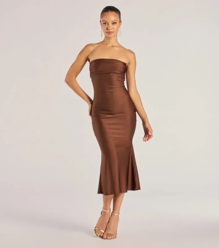 Keep It Sleek Midi Dress sold by Windsor