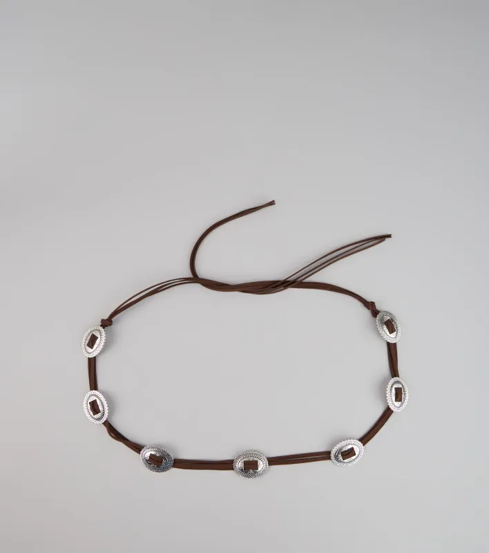 Western Glow Concho String Belt sold by Windsor