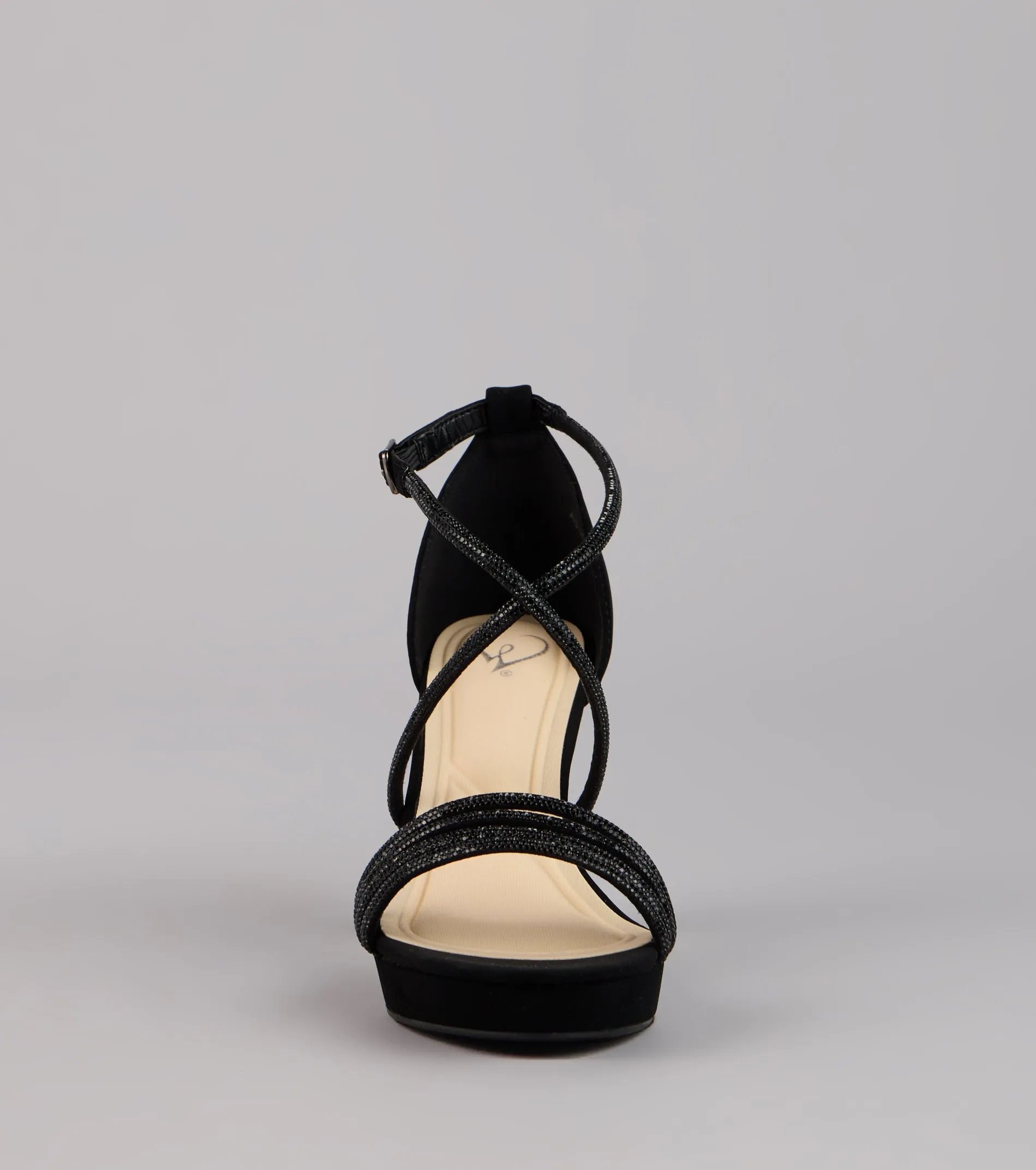 Glow Getter Rhinestone Block Heels sold by Windsor product image thumbnail 3