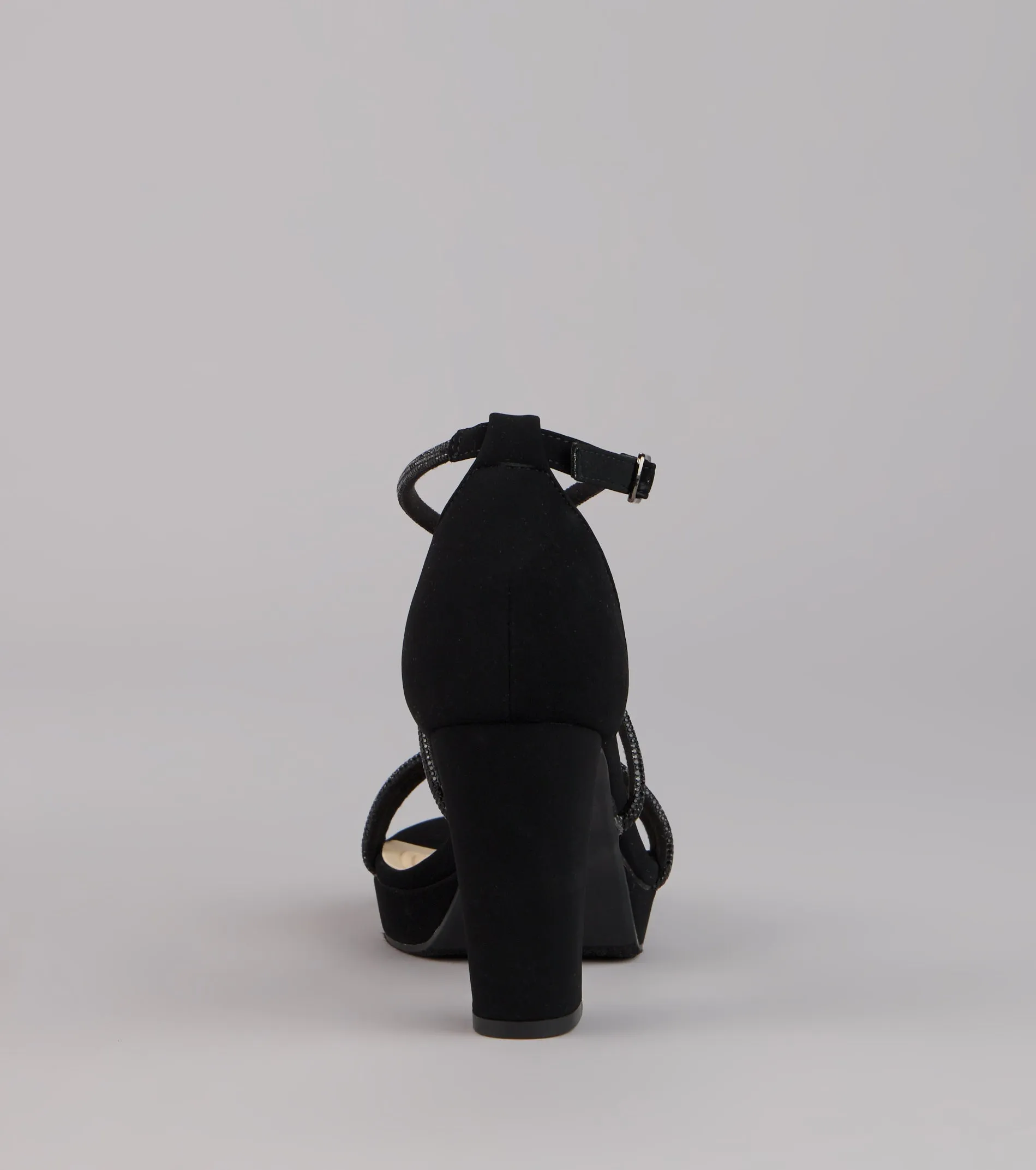 Glow Getter Rhinestone Block Heels sold by Windsor product image thumbnail 4