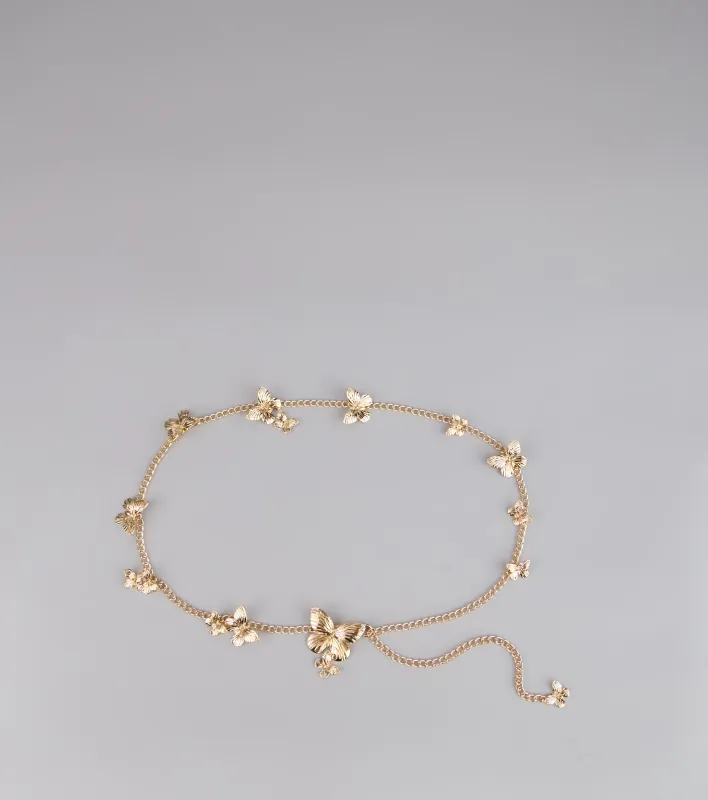 Flutter Kiss Butterfly Chain Belt sold by Windsor